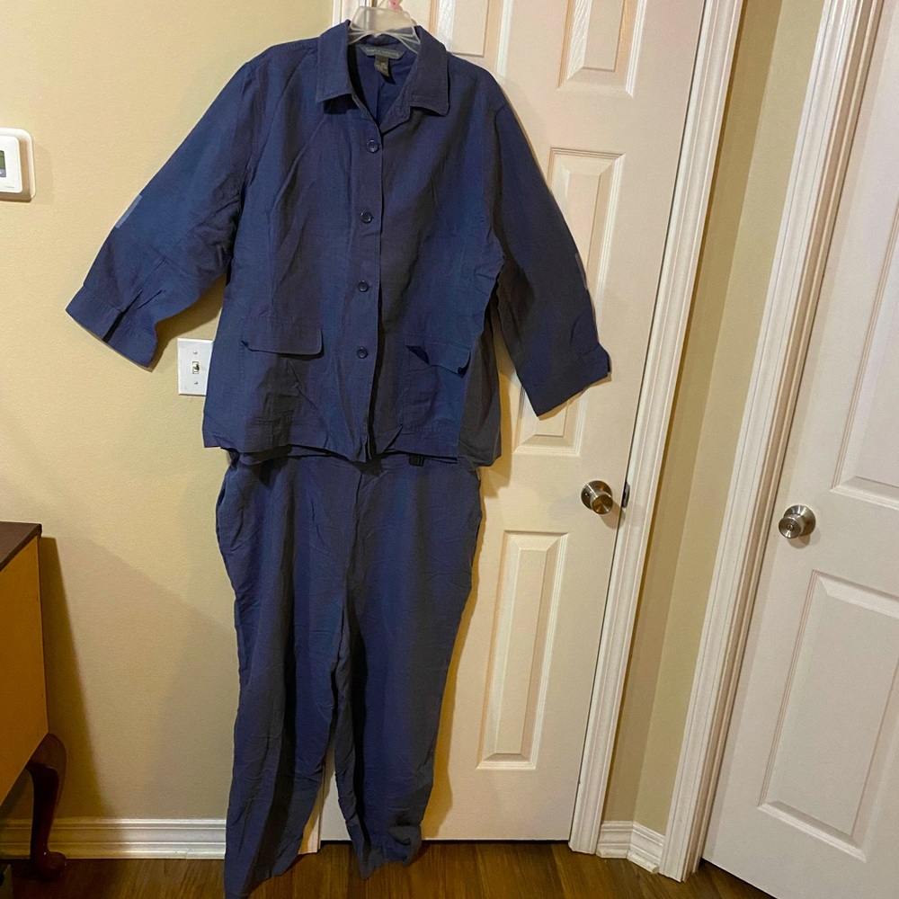 Jessica Holbrook 2 piece pants suit!!! 3X Women Blue🎁😊🎁😊 - Picture 3 of 5